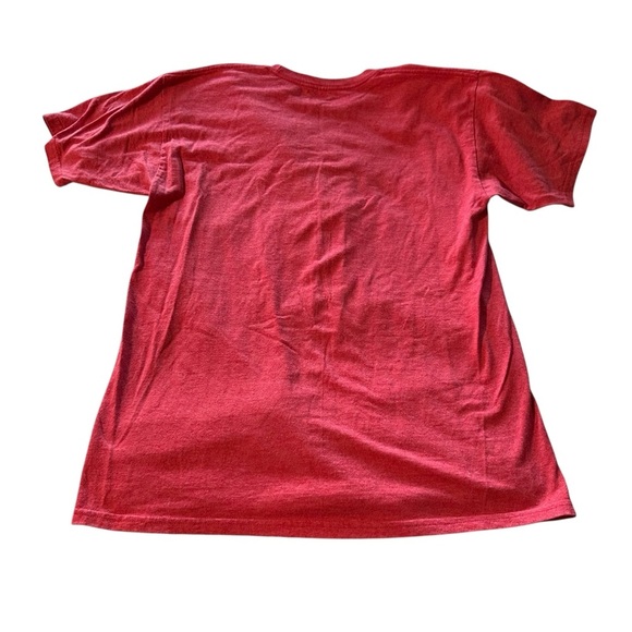 Disney Red Short Sleeve Tee with Graphic Design - Picture 2 of 3